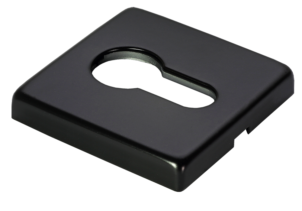 Накладка под евроцилиндр LUX-KH-S5 NERO-ST, цвет - черный soft-touch фото купить Актау
