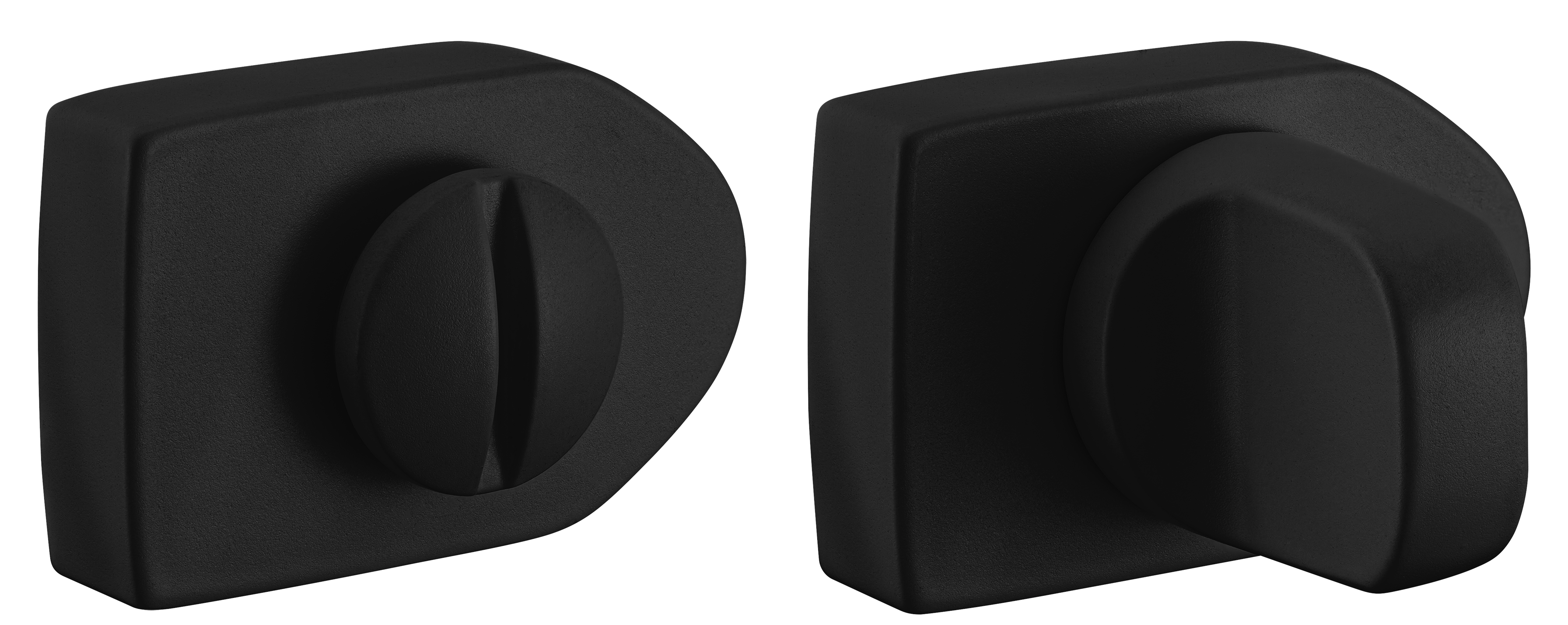 Завертка сантехническая LUX-WC-SH NERO-ST цвет - черный soft-touch фото купить Актау