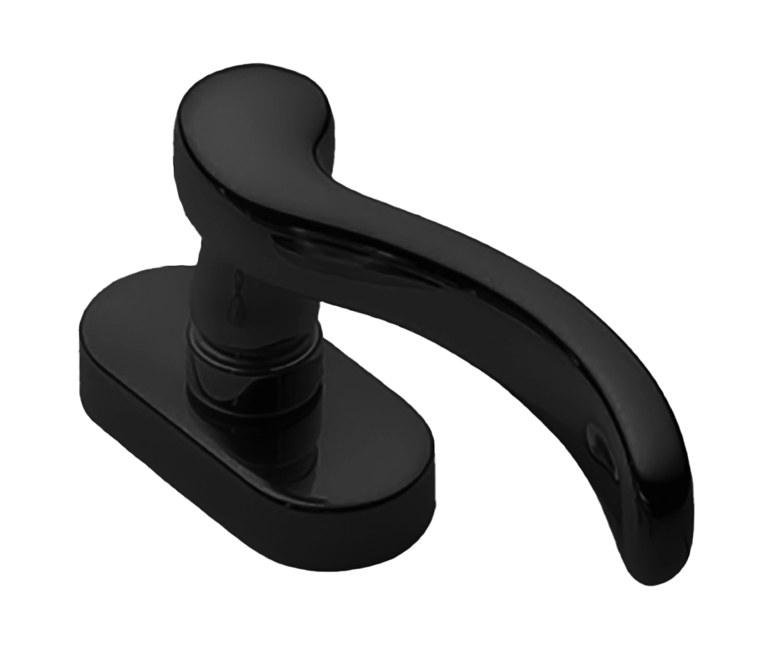 Ручка оконная ERICA W1 NERO, цвет - черный фото 1 Ручка оконная ERICA W1 NERO, цвет - черный фото купить Актау
