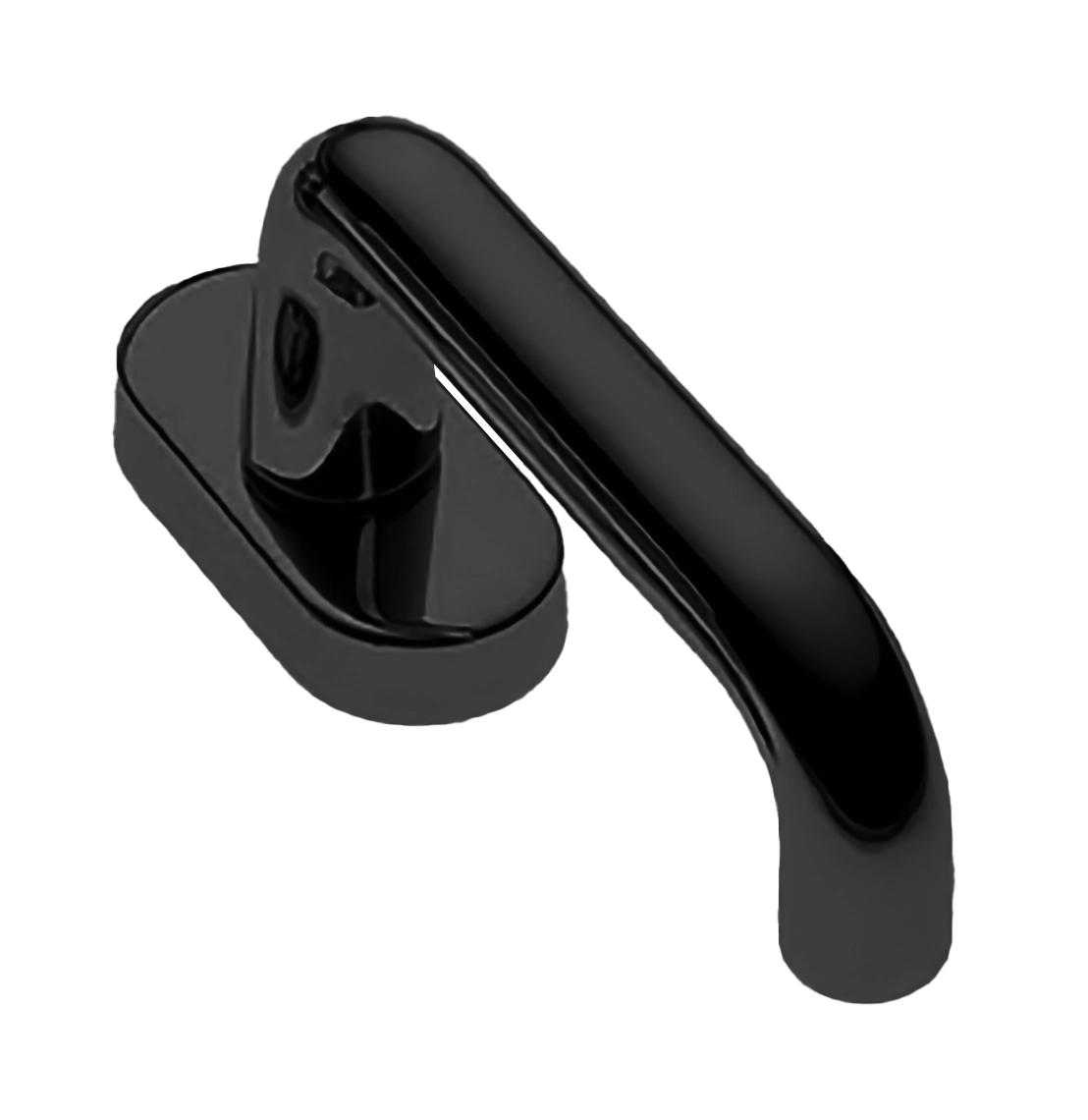 Ручка оконная IRIS W1 NERO, цвет - черный фото купить Актау