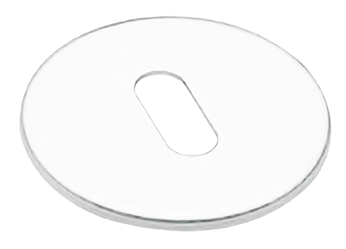 Накладка на ключевой цилиндр LUX-FK-R1 BIA на круглой розетке под ключ буратино для ручек VOSTOK и SOYUZ-APOLLO, цвет - белый фото купить Актау