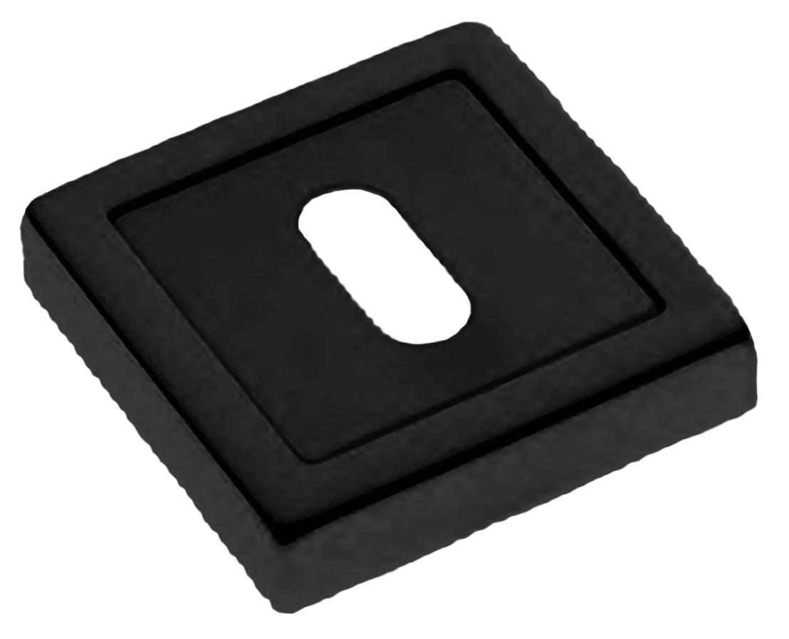 Накладка на ключевой цилиндр LUX-FK-S3 NERO на квадратной розетке под ключ буратино, цвет - черный фото 1 Накладка на ключевой цилиндр LUX-FK-S3 NERO на квадратной розетке под ключ буратино, цвет - черный фото купить Актау