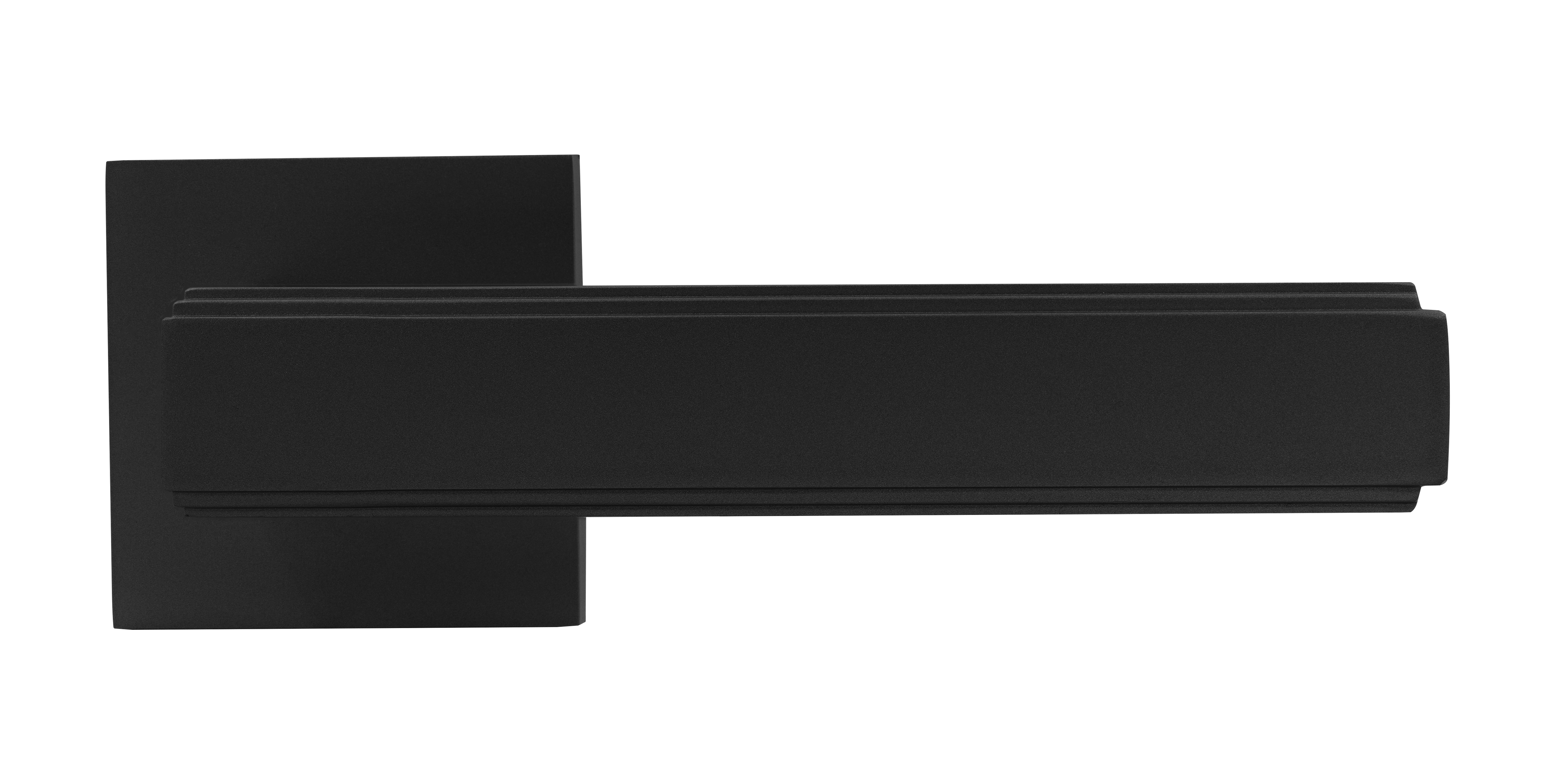 Ручка дверная MH-64-S6 BL STEPS на квадратной розетке 6 мм, цвет черный фото 2 Ручка дверная MH-64-S6 BL STEPS на квадратной розетке 6 мм, цвет черный фото купить в Актау