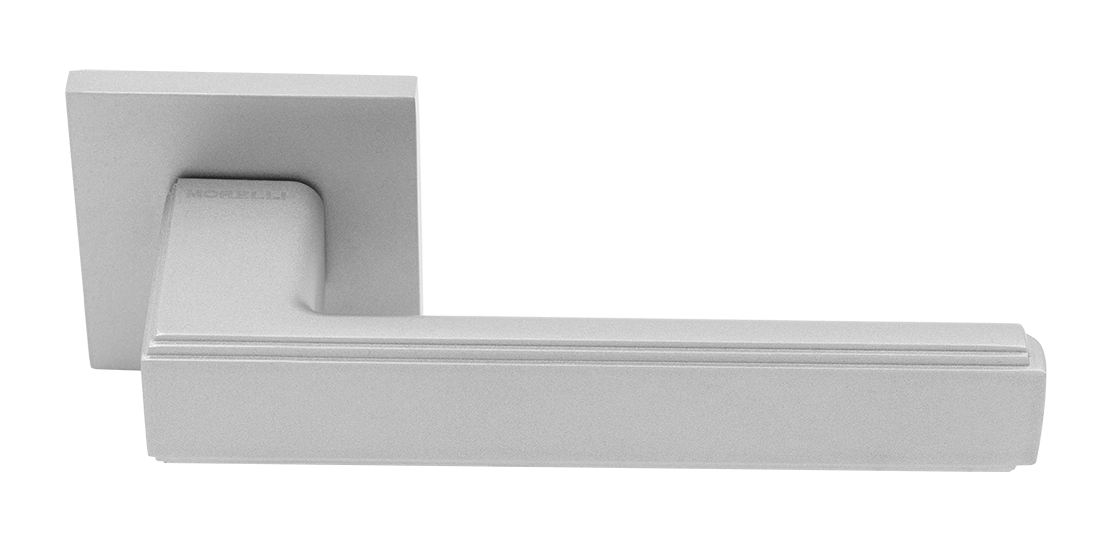 Ручка дверная MH-64-S6 ASC STEPS на квадратной розетке 6 мм, цвет анодированный матовый хром фото купить Актау