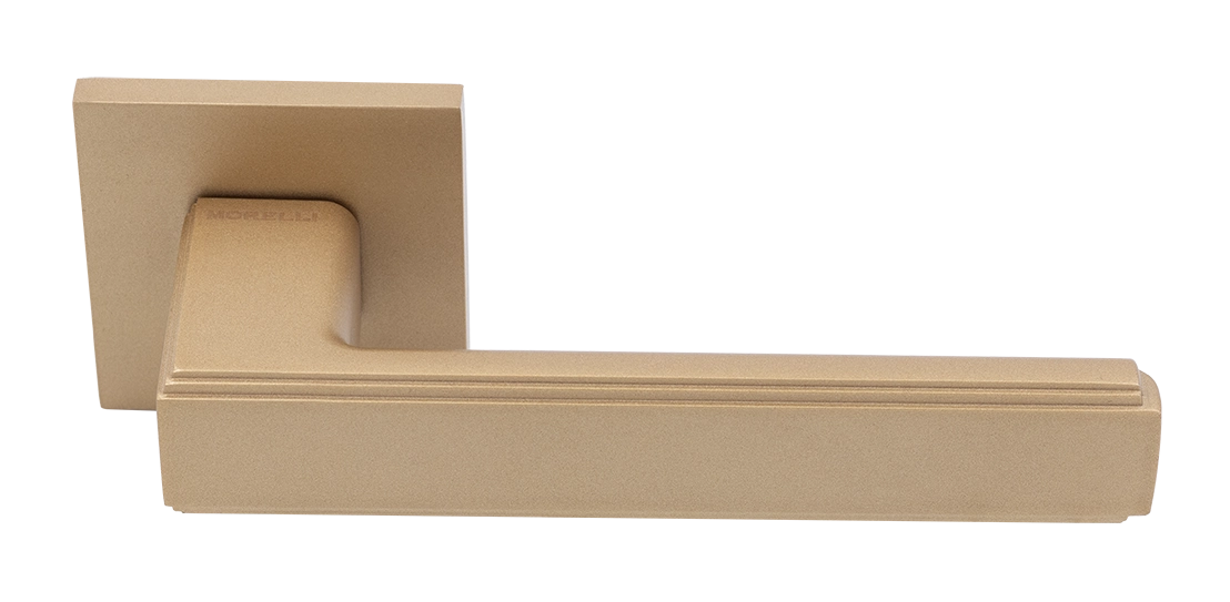 Ручка дверная MH-64-S6 FTG STEPS на квадратной розетке 6 мм, цвет матовое итальянское золото фото 1 Ручка дверная MH-64-S6 FTG STEPS на квадратной розетке 6 мм, цвет матовое итальянское золото фото купить Актау