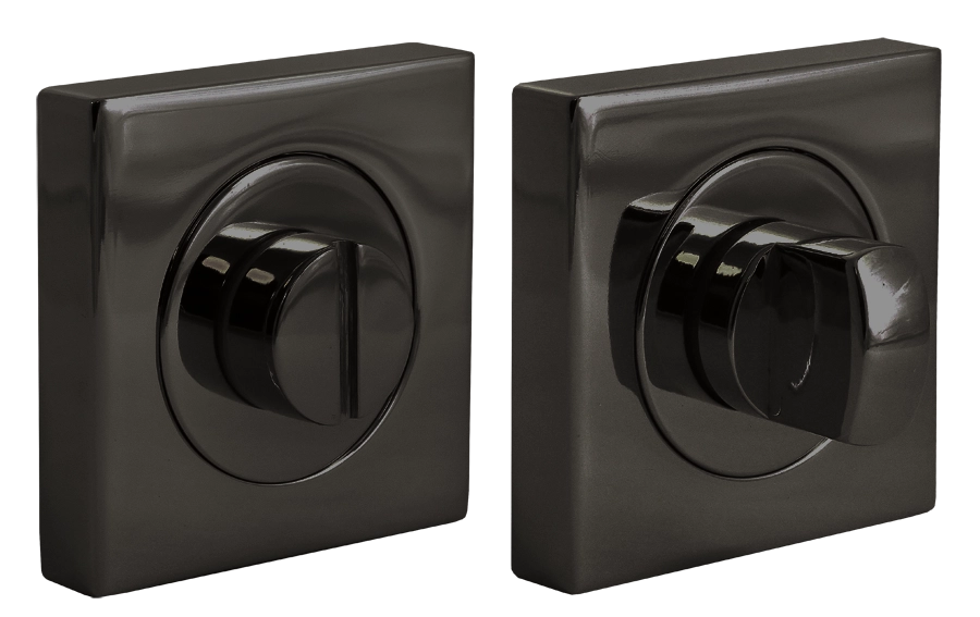 LUX-WC-S2 NIN, завертка сантехническая на квадратной розетке, цвет - черный никель фото купить Актау