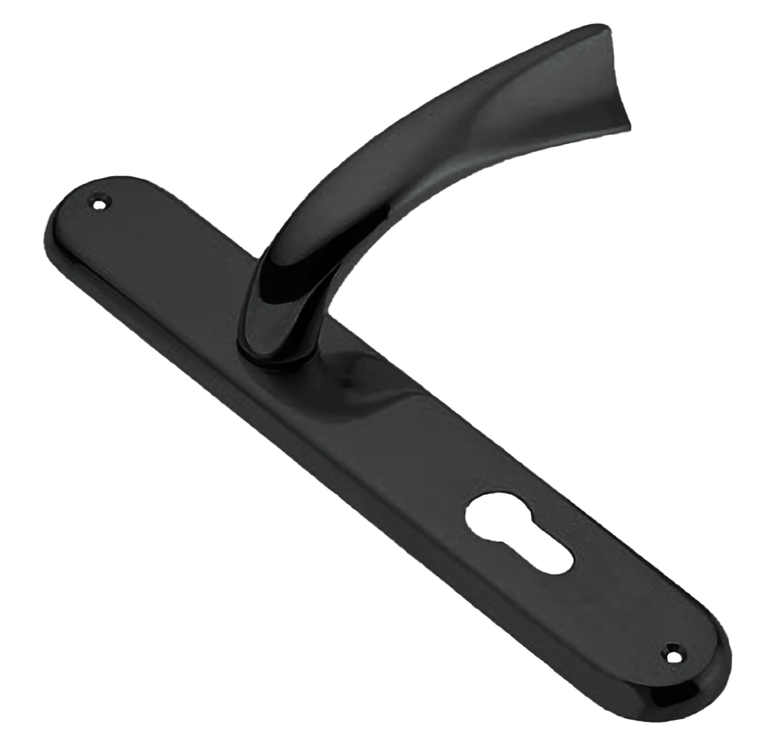 Ручка дверная на планке TENDER PL NIN, цвет черный никель, латунь фото купить в Актау