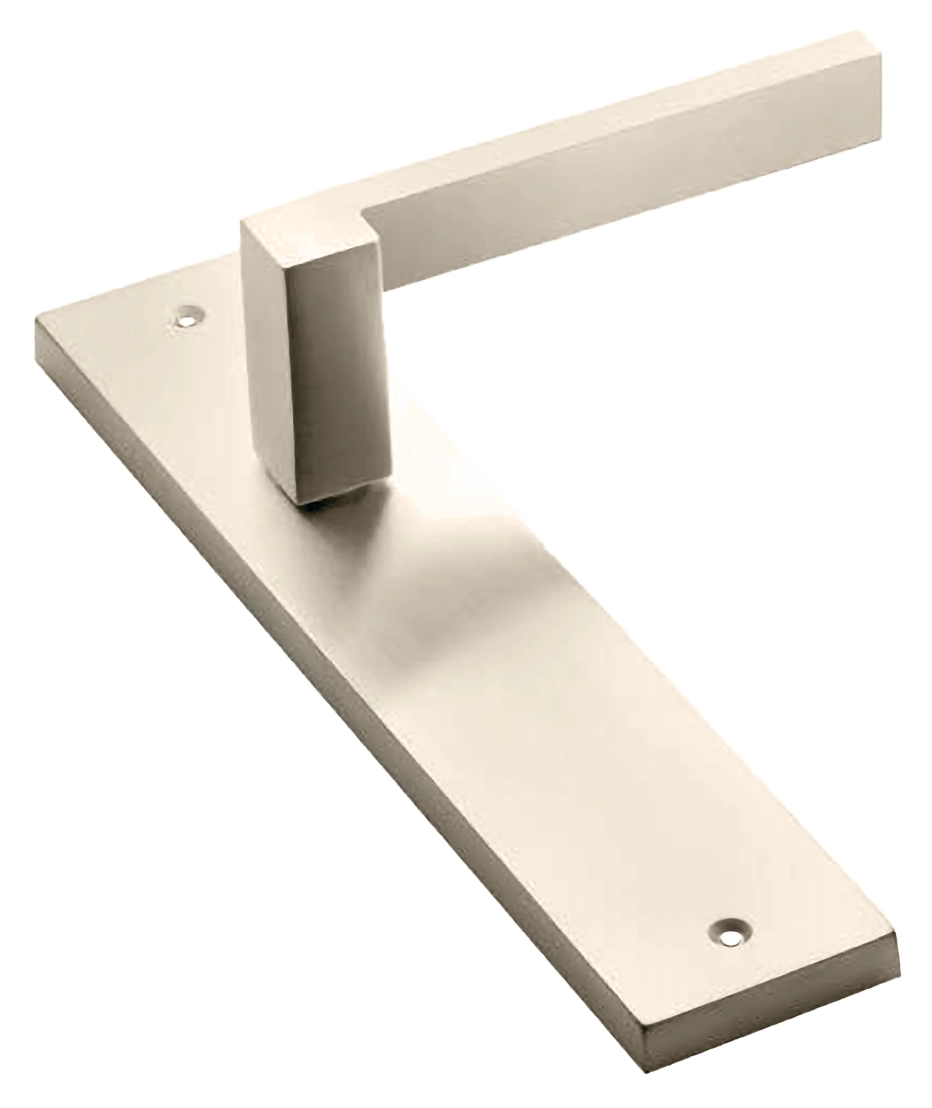 Ручка дверная на планке STONE PL NIS, цвет матовый никель, латунь фото купить в Актау