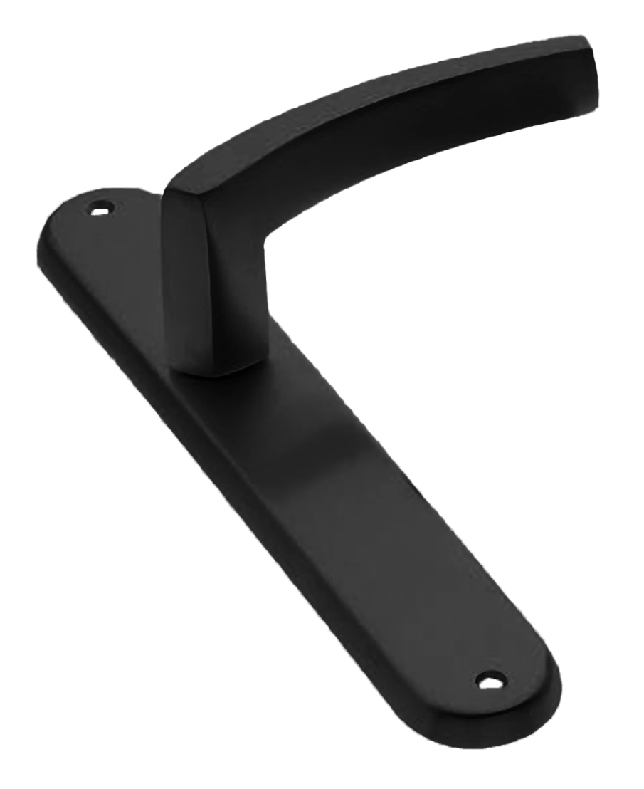 Ручка дверная на планке WIND PL NERO, цвет черный, латунь фото купить в Актау