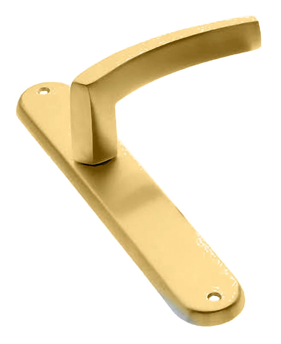 Ручка дверная на планке WIND PL OSA, цвет матовое золото, латунь фото купить в Актау