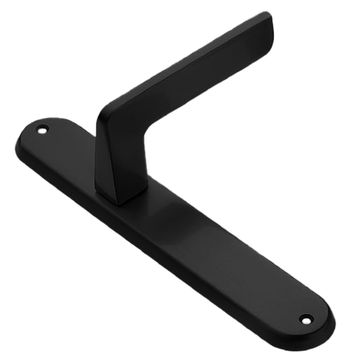 Ручка дверная на планке ROCK PL NERO, цвет черный, латунь фото купить в Актау