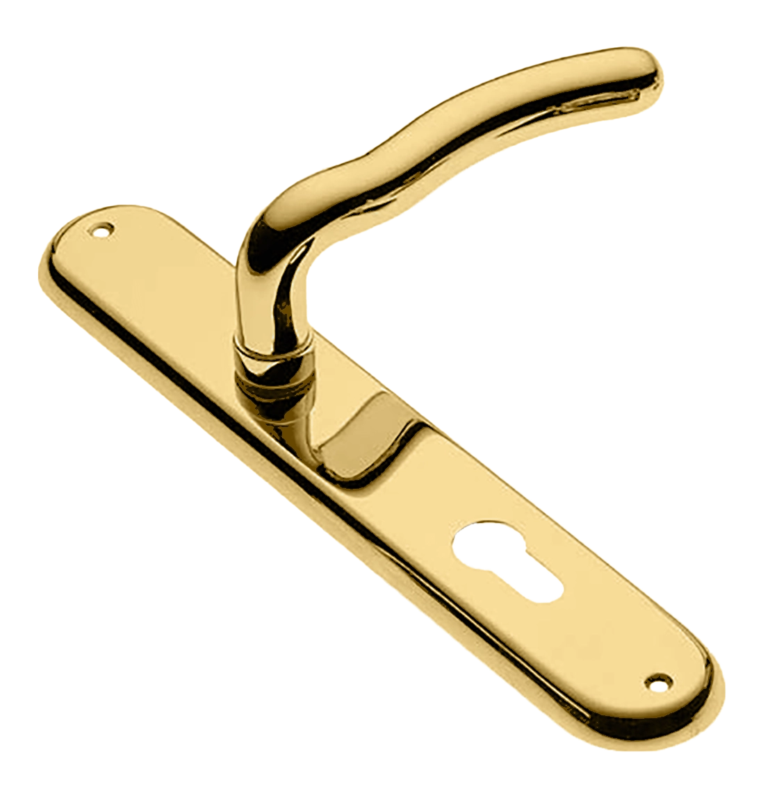 Ручка дверная на планке SNAKE PL OTL, цвет золото, латунь фото купить в Актау