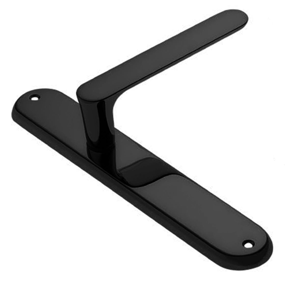 Ручка дверная на планке LE BOAT PL NERO, цвет черный, латунь фото купить в Актау