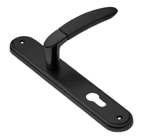 Ручка дверная на планке SAIL PL NERO, цвет черный, латунь фото купить в Актау