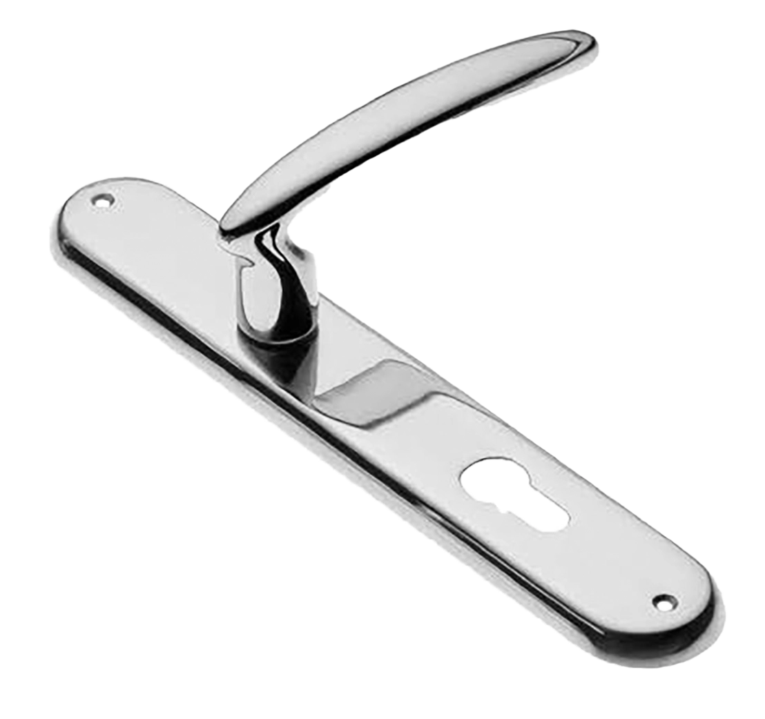 Ручка дверная на планке FLAMINGO PL CRO, цвет хром, латунь фото купить в Актау