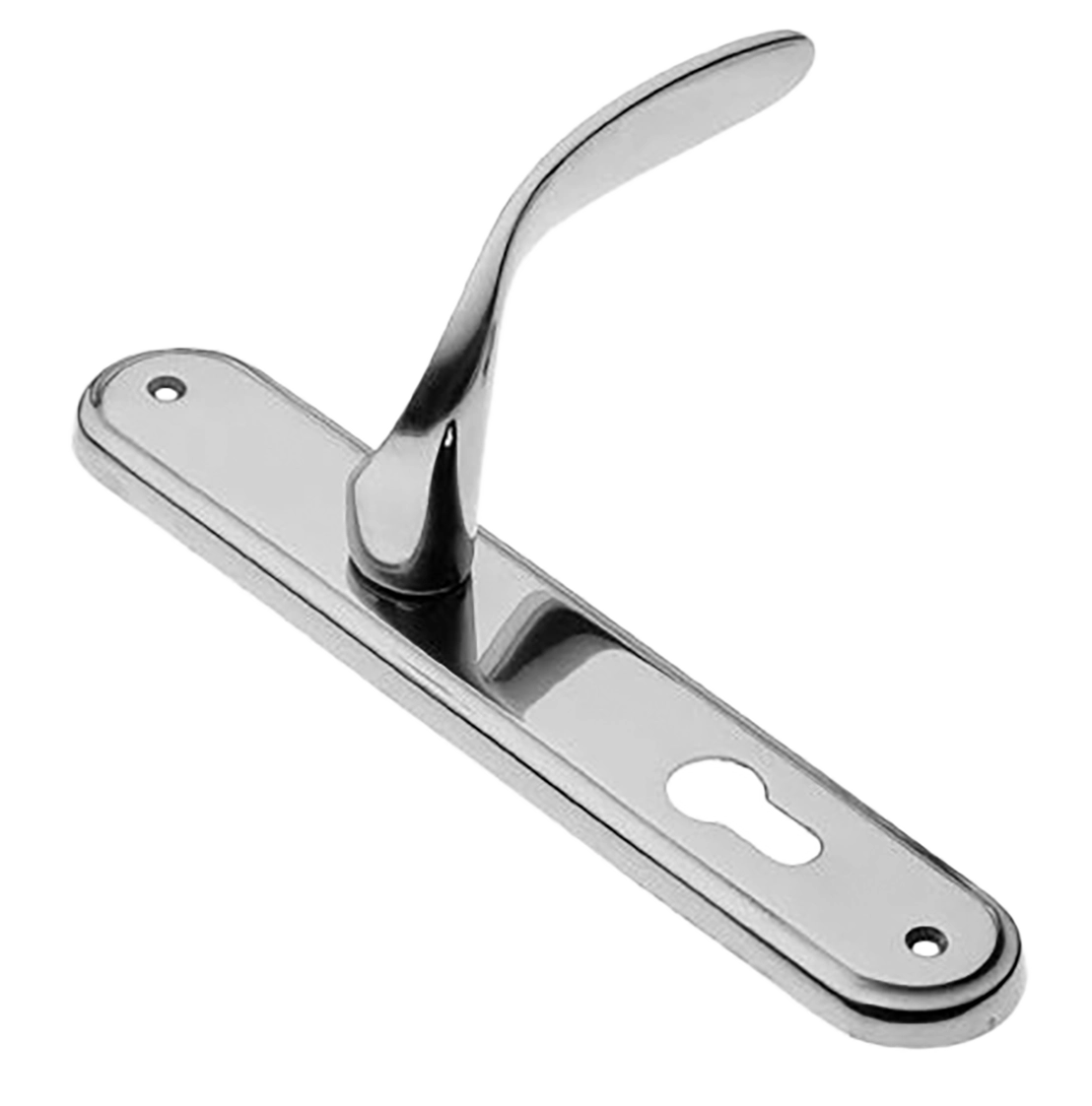 Ручка дверная на планке COBRA PL CRO, цвет хром, латунь фото купить в Актау