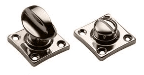 Завертка сантехническая LUX-WC-RIVA NIK на квадратной розетке цвет никель, ЦАМ фото купить в Актау