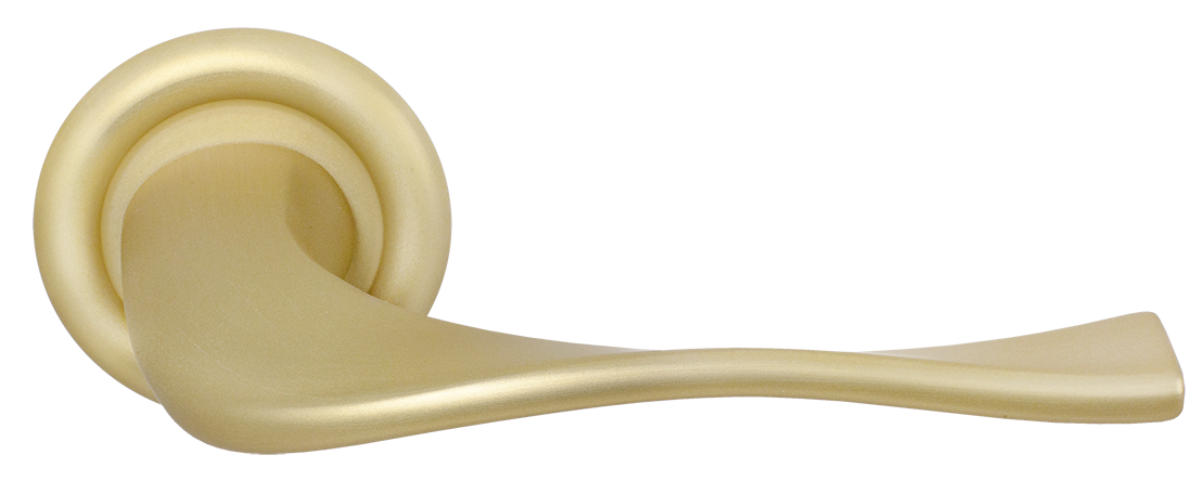 Ручка дверная SKYSCRAPER R7 AH на круглой розетке, цвет Осенний мёд/Autumn Honey фото купить Актау