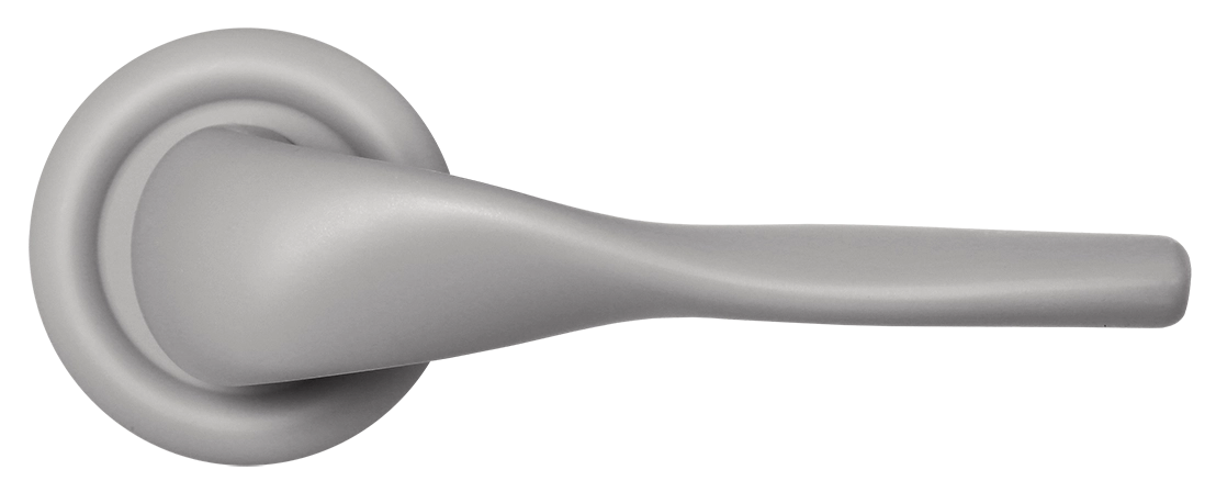 Ручка дверная LVB R7 SMI на круглой розетке, цвет Весенняя дымка/Spring Mist фото купить в Актау