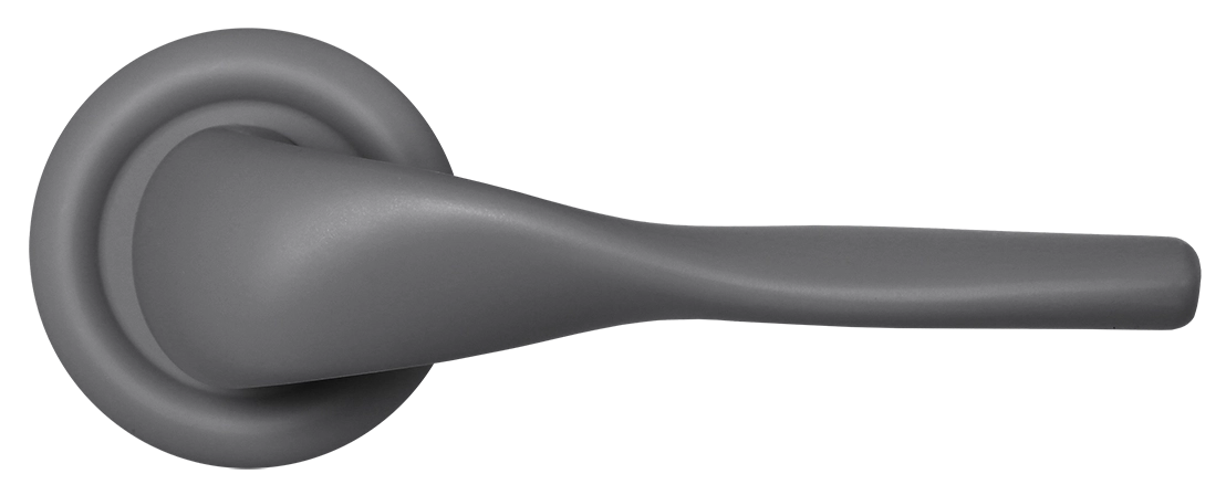 Ручка дверная LVB R7 SSW на круглой розетке, цвет Стокгольмский снегопад/Stockholm Snowfall фото купить в Актау