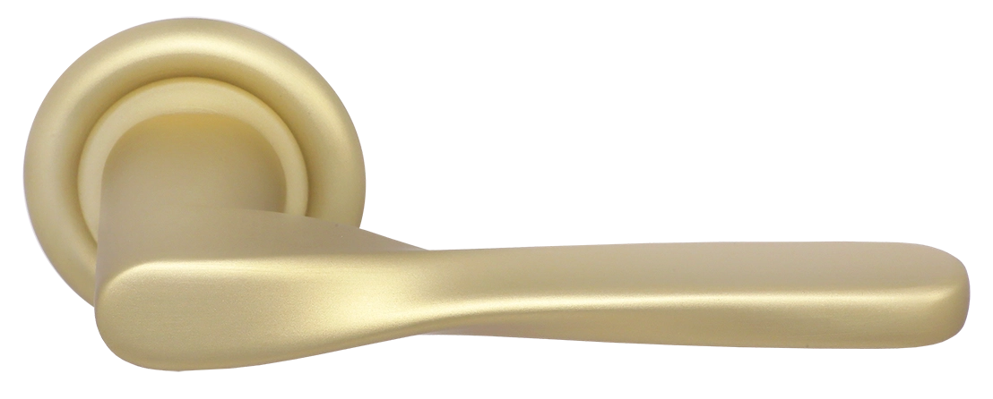 Ручка дверная THE OLYMPICS R7 AH на круглой розетке, цвет Осенний мёд/Autumn Honey фото купить Актау