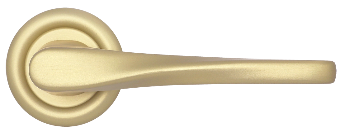 Ручка дверная THE OLYMPICS R7 AH на круглой розетке, цвет Осенний мёд/Autumn Honey фото купить в Актау