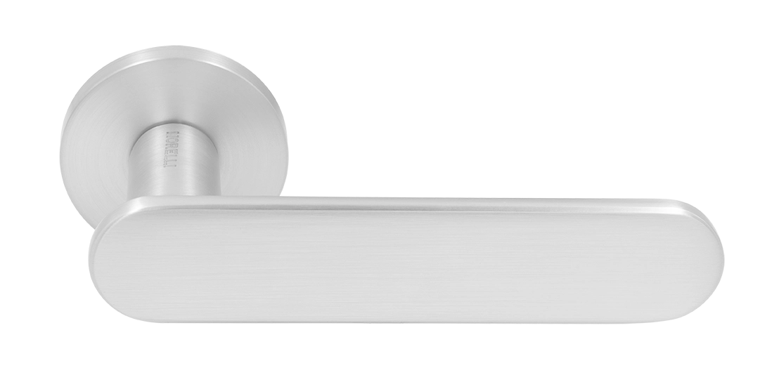 Ручка дверная MH-65-R6 SEMPIONE SC на круглой розетке, цвет матовый хром фото купить Актау