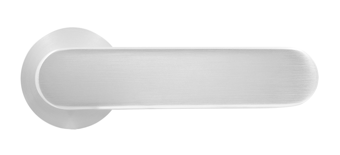 Ручка дверная MH-65-R6 SEMPIONE SC на круглой розетке, цвет матовый хром фото купить в Актау