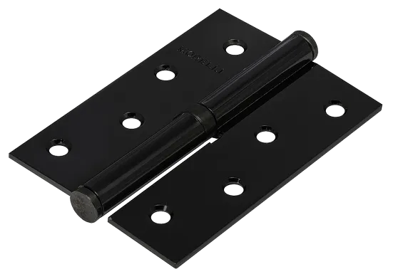 Петля карточная разъемная MSND 100X70X2.5 BL L с подшипником стальная левая, врезная цвет черный фото купить Актау