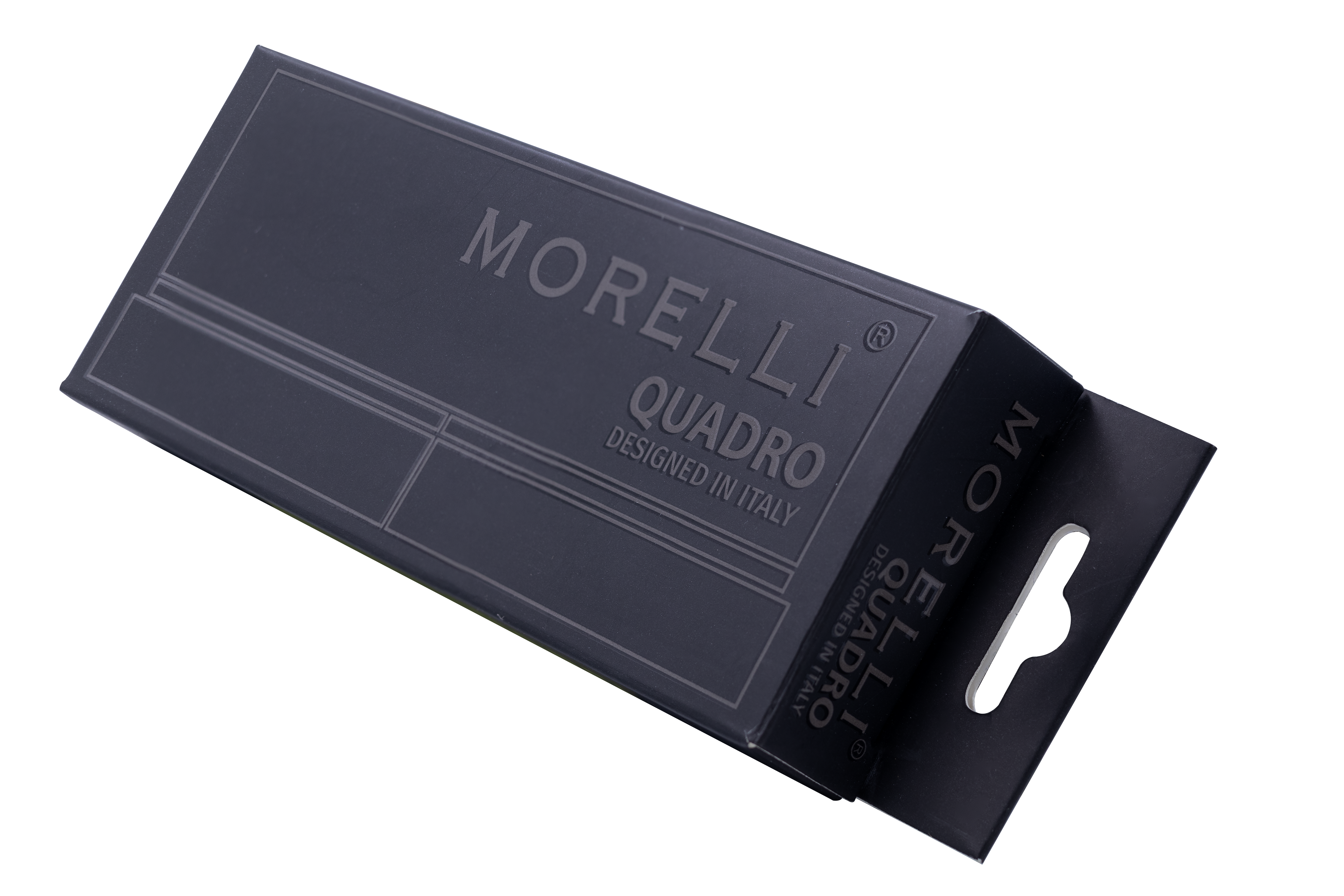 Петля алюминиевая QUADRO-1 BL без врезки на квадратной оси, цвет черный фото morelli Актау