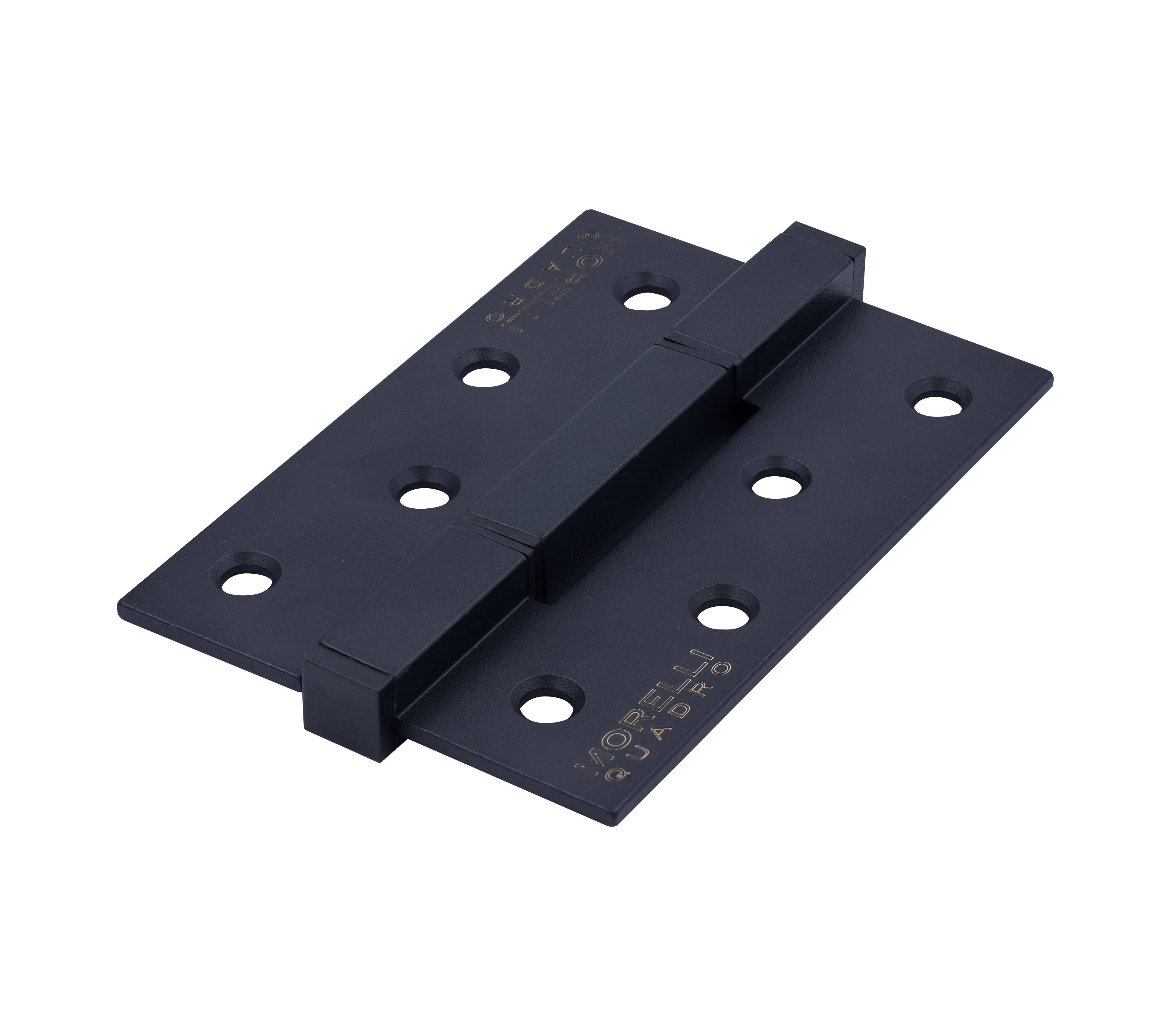 Петля алюминиевая QUADRO-2 BL без врезки на квадратной оси, цвет черный фото купить Актау