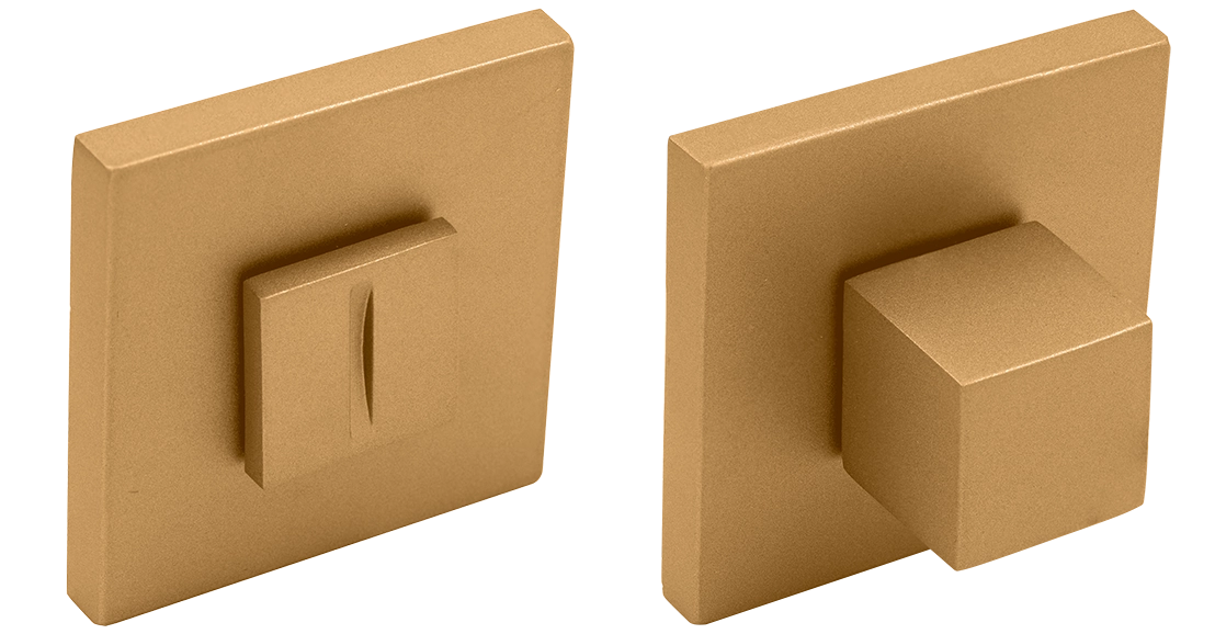 Завертка сантехническая MH-WC-S6 FTG на квадратной розетке 6мм цвет матовое итальянское золото фото купить Актау