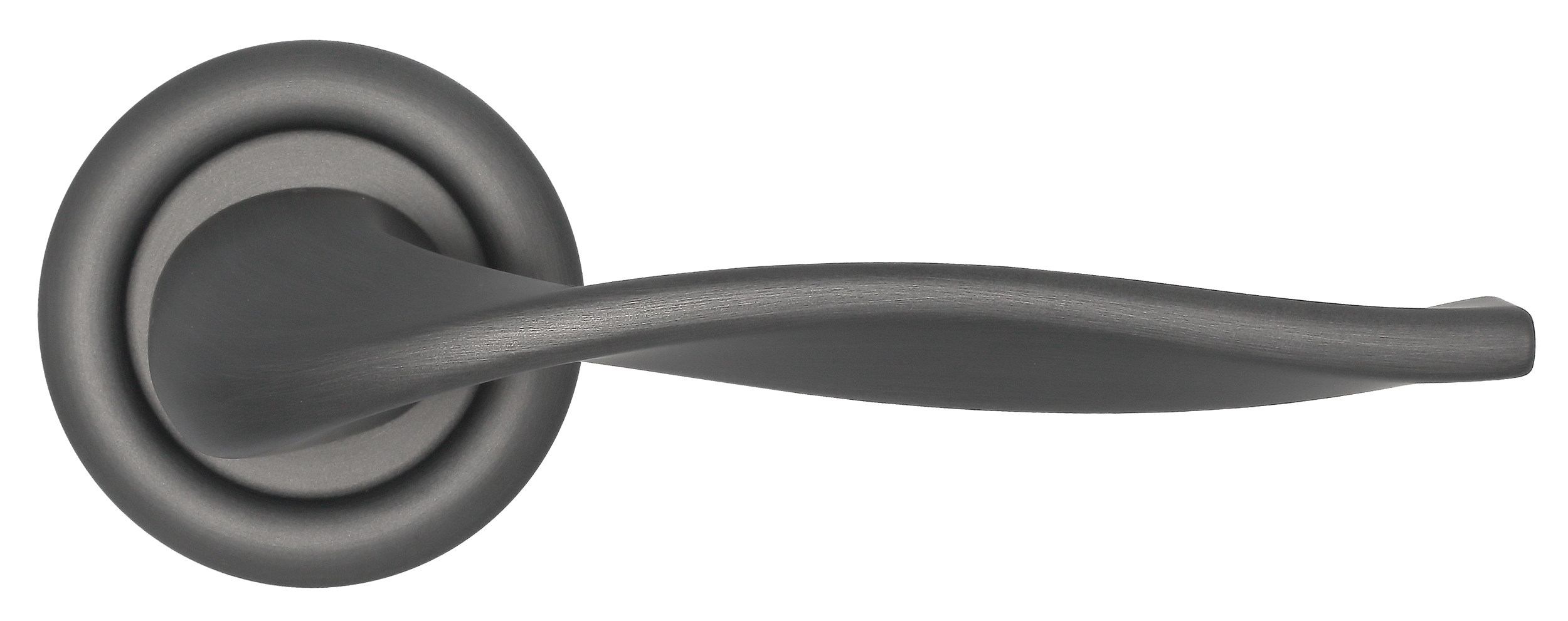 Ручка дверная SKYSCRAPER R7 SST на круглой розетке, цвет Летняя гроза/Summer Storm фото купить в Актау