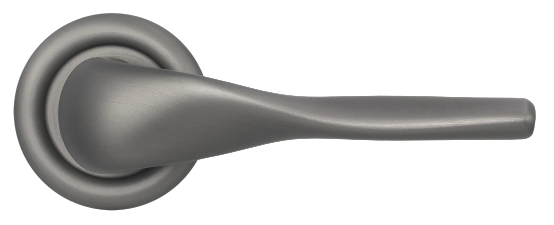 Ручка дверная LVB R7 WF на круглой розетке, цвет Зимняя стужа/Winter Frost фото купить в Актау