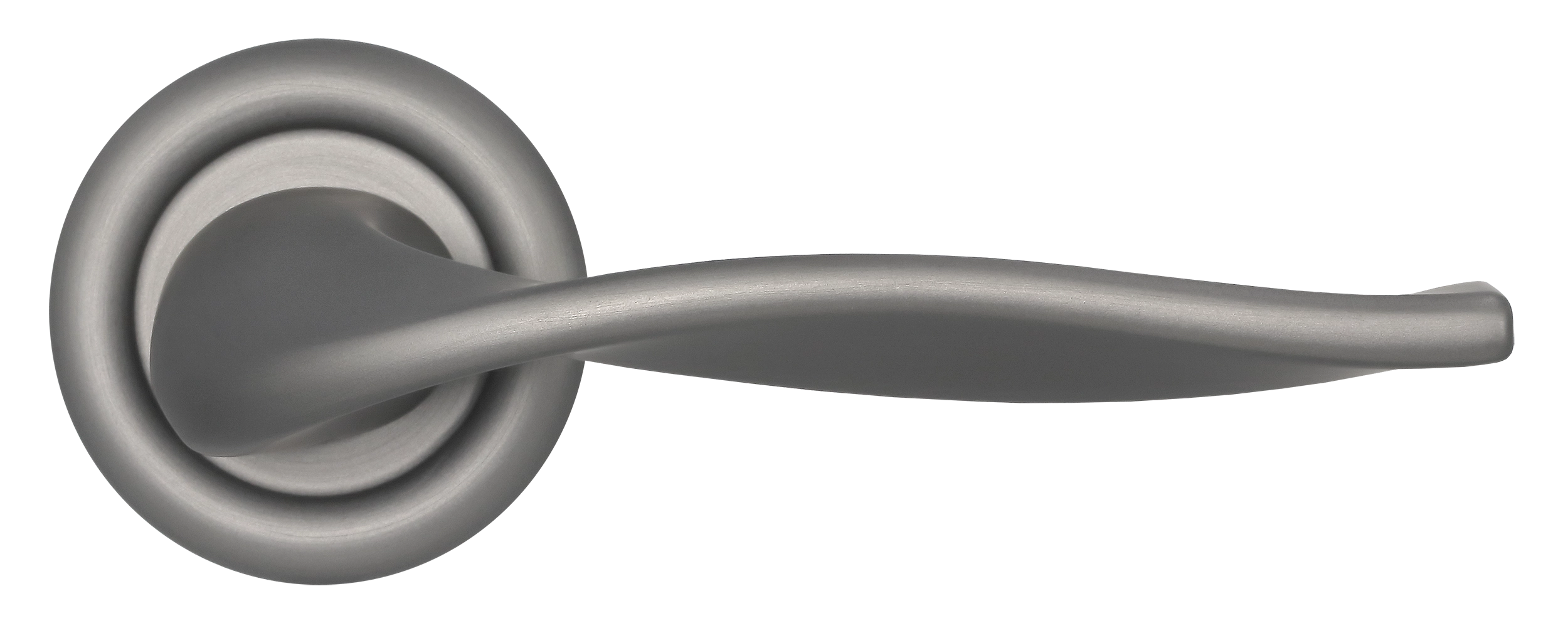 Ручка дверная SKYSCRAPER R7 WF на круглой розетке, цвет Зимняя стужа/Winter Frost фото купить в Актау