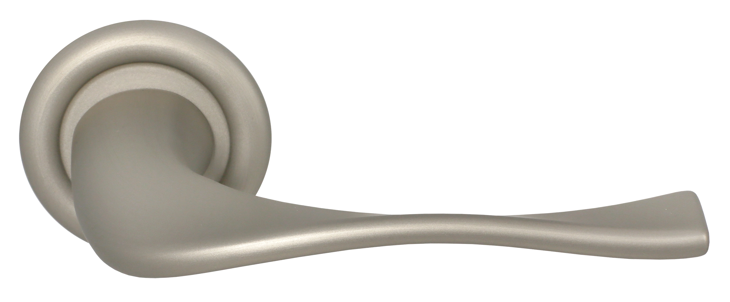 Ручка дверная SKYSCRAPER R7 SMI на круглой розетке, цвет Весенняя дымка/Spring Mist фото купить Актау