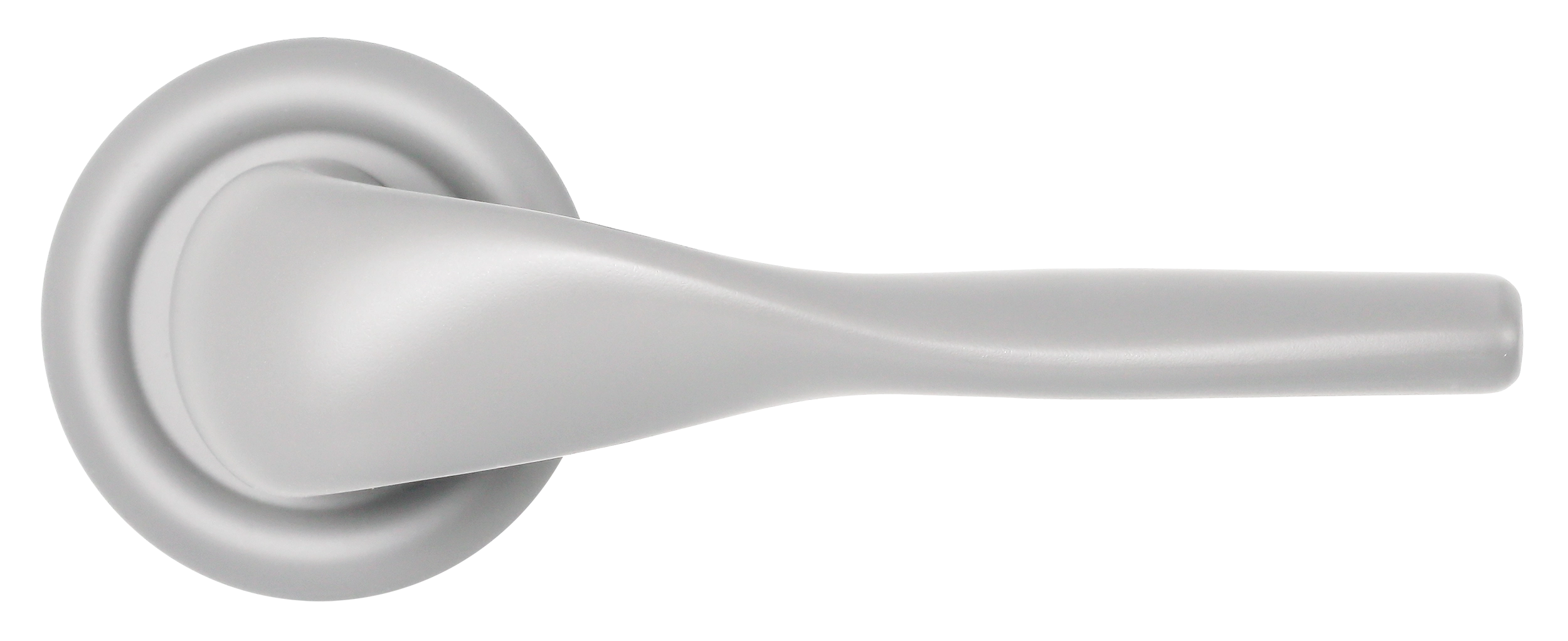 Ручка дверная LVB R7 SSW на круглой розетке, цвет Стокгольмский снегопад/Stockholm Snowfall фото купить в Актау