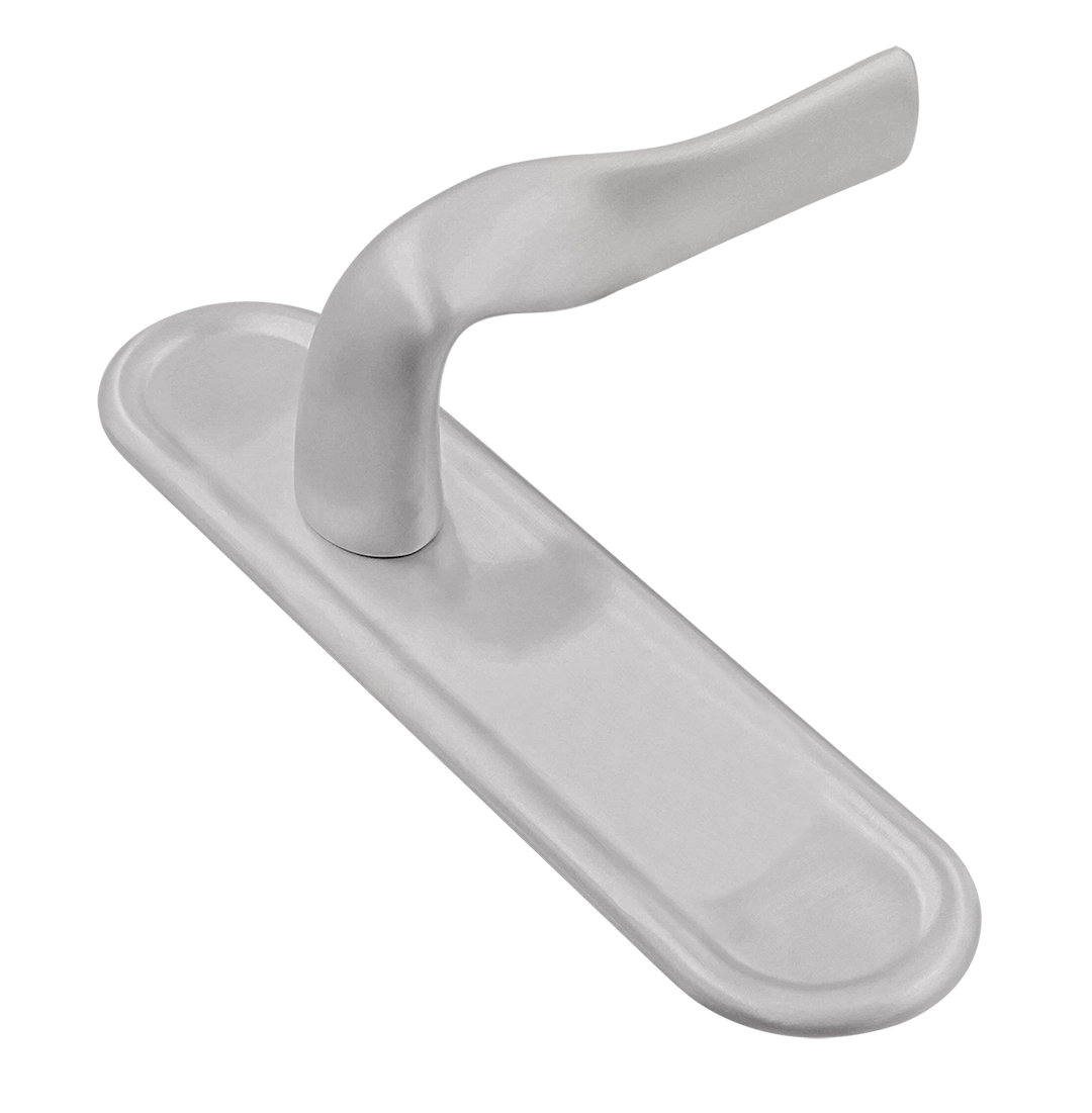 Ручка дверная LVB PLR SSW на планке, цвет Стокгольмский снегопад/Stockholm Snowfall фото купить Актау