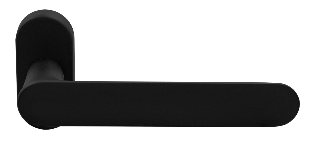 Ручка оконная LE BOAT W1 NERO-ST на прямоугольной розетке, цвет черный soft-touch, латунь фото morelli Актау