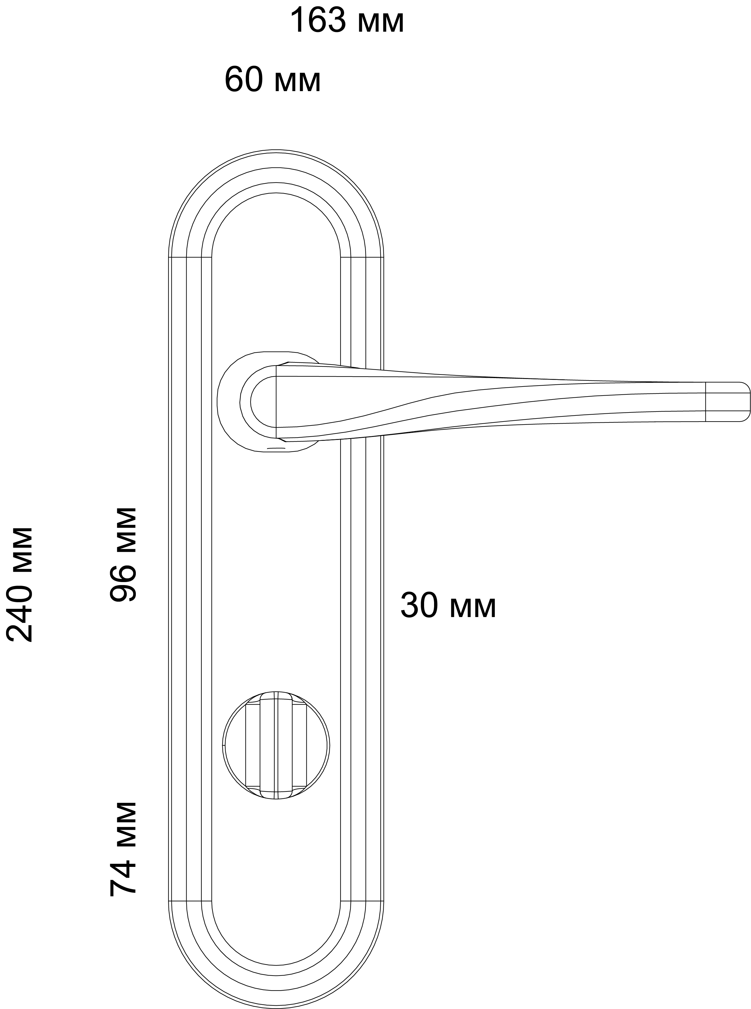 Ручка дверная THE OLYMPICS PLR WF на планке, цвет Зимняя стужа/Winter Frost фото фурнитура Актау