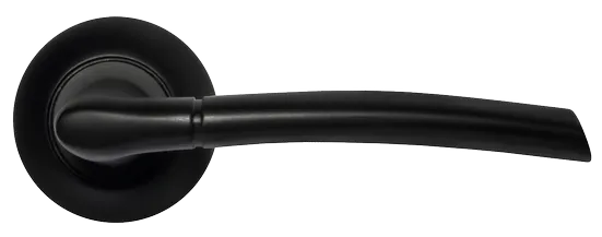 ПИЗА, ручка дверная MH-06 BL, цвет - черный фото купить в Актау