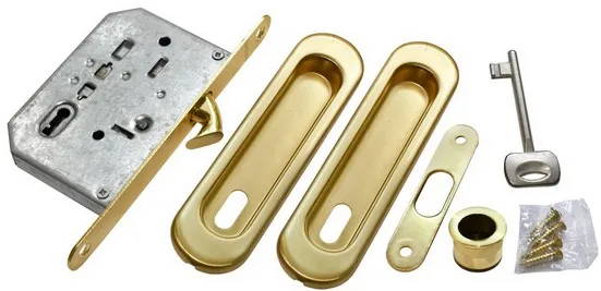 MHS150 L SG, комплект для раздвижных дверей, цвет - мат.золото фото купить Актау