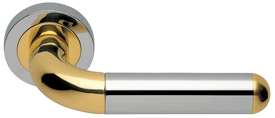 GAVANA R2 COT, ручка дверная, цвет - глянцевый хром/золото фото купить Актау