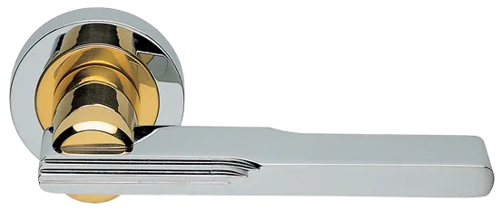 VERONICA R2 COT, ручка дверная, цвет - глянцевый хром/золото фото купить Актау