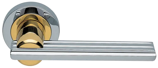 ORCHIDEA R2 COT, ручка дверная, цвет - глянцевый хром/золото фото купить Актау