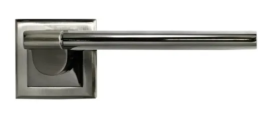 AGBAR, ручка дверная MH-21 SN/BN-S, на квадратной накладке, цвет - бел. никель/черн. никель фото купить в Актау