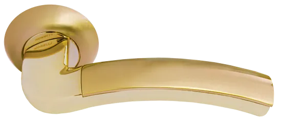 ПАЛАЦЦО, ручка дверная MH-02 SG/GP, цвет - мат.золото/золото фото купить Актау