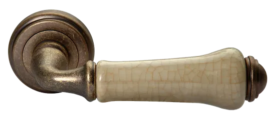 UMBERTO, ручка дверная MH-41-CLASSIC OMB/CH, цвет-старая мат.бронза/шампань фото купить Актау