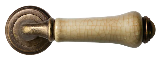 UMBERTO, ручка дверная MH-41-CLASSIC OMB/CH, цвет-старая мат.бронза/шампань фото купить в Актау