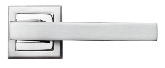 PIQUADRO, ручка дверная MH-37 SC/CP-S, на квадратной накладке, цвет - мат.хром/хром фото купить в Актау